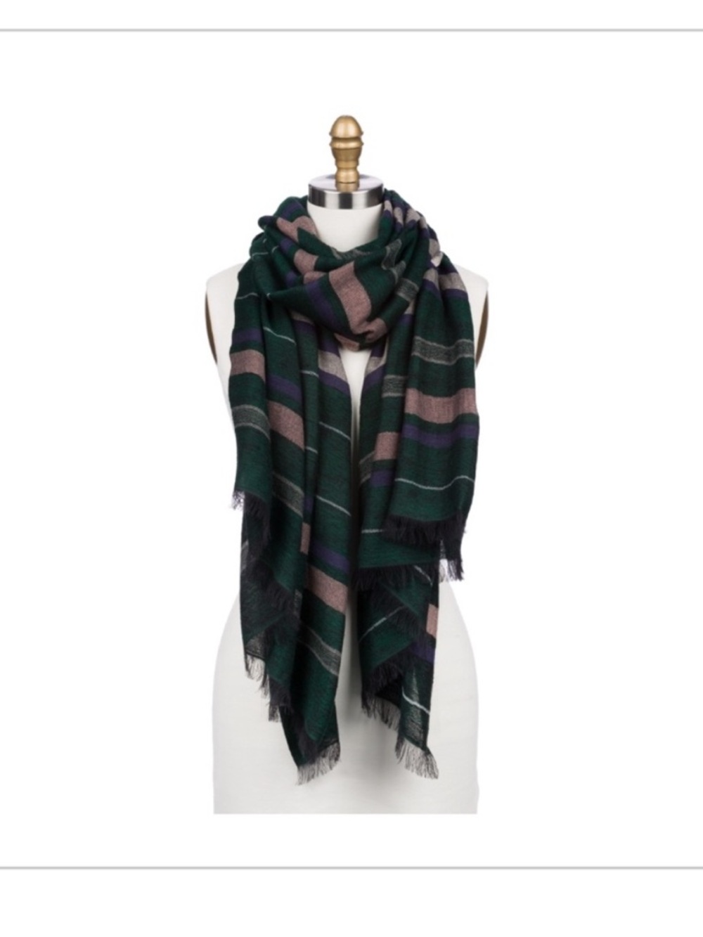 Echo Striped Scarf